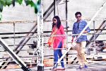 Deepika Padukone and Irrfan Khan on the sets of Piku in Kolkatta on 18th Nov 2014